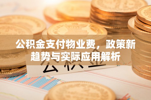 山上公积金支付物业费，政策新趋势与实际应用解析