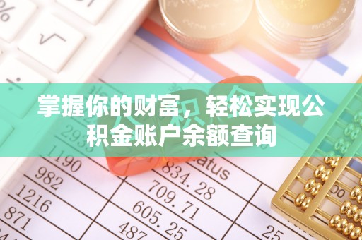 山上掌握你的财富，轻松实现公积金账户余额查询