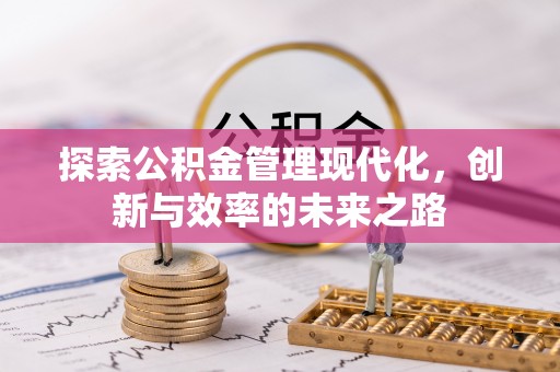 山上探索公积金管理现代化，创新与效率的未来之路