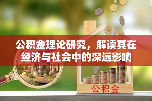 山上公积金理论研究，解读其在经济与社会中的深远影响