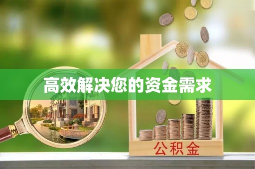 山上高效解决您的资金需求